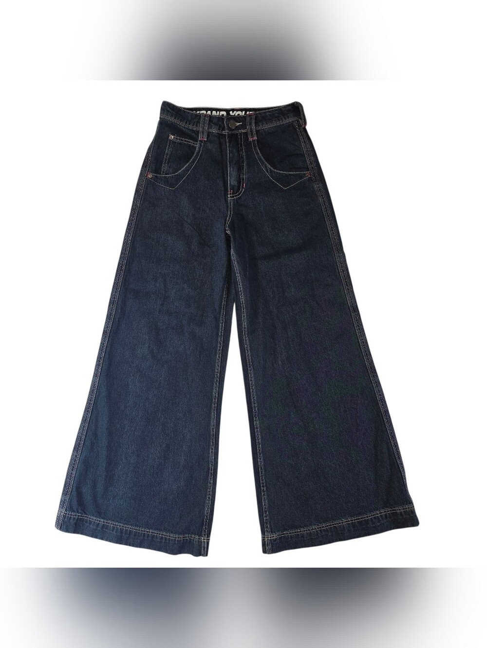 Alab Jeans Demin Digital Wide Leg Rave Skate Y2K 90's Size 2